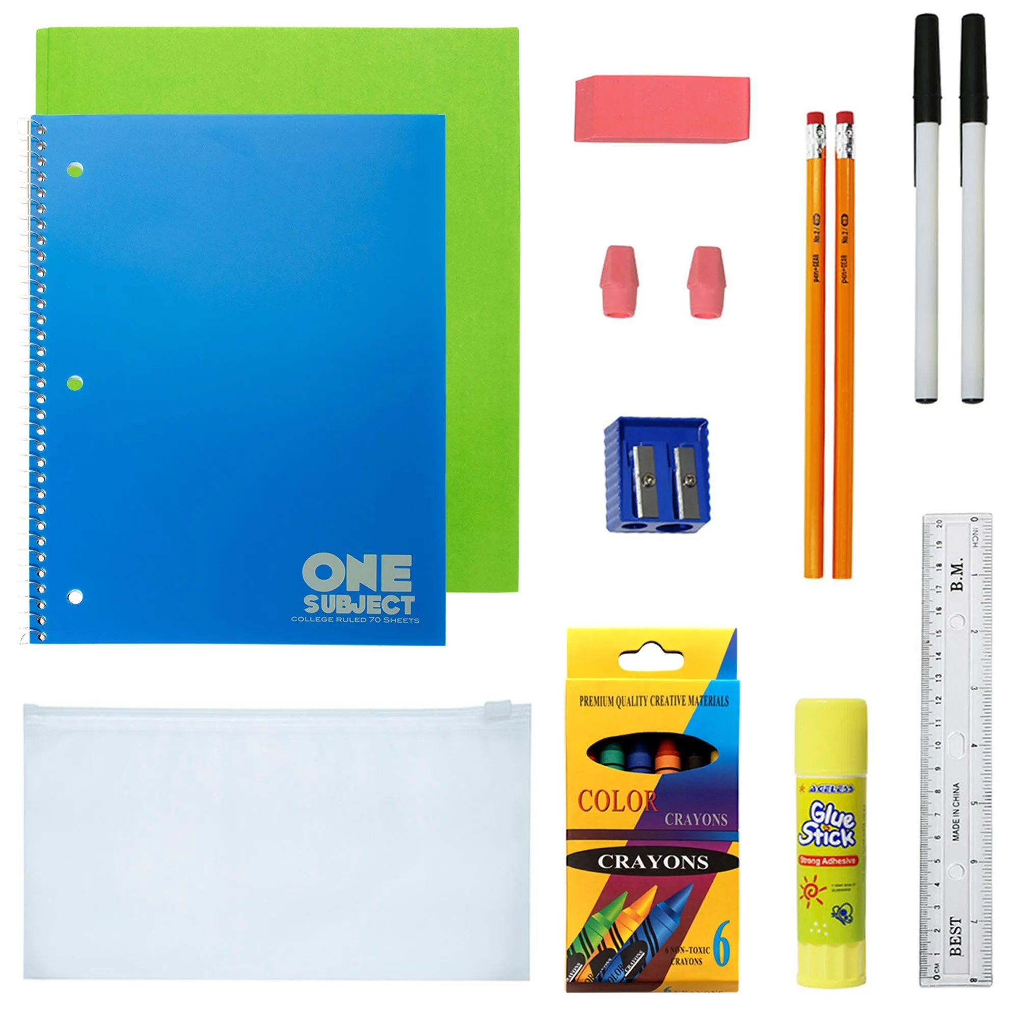 12 Black Wholesale 17 Backpacks Bundle with 12 Customizable School Supply Kits - Perfect for Students!