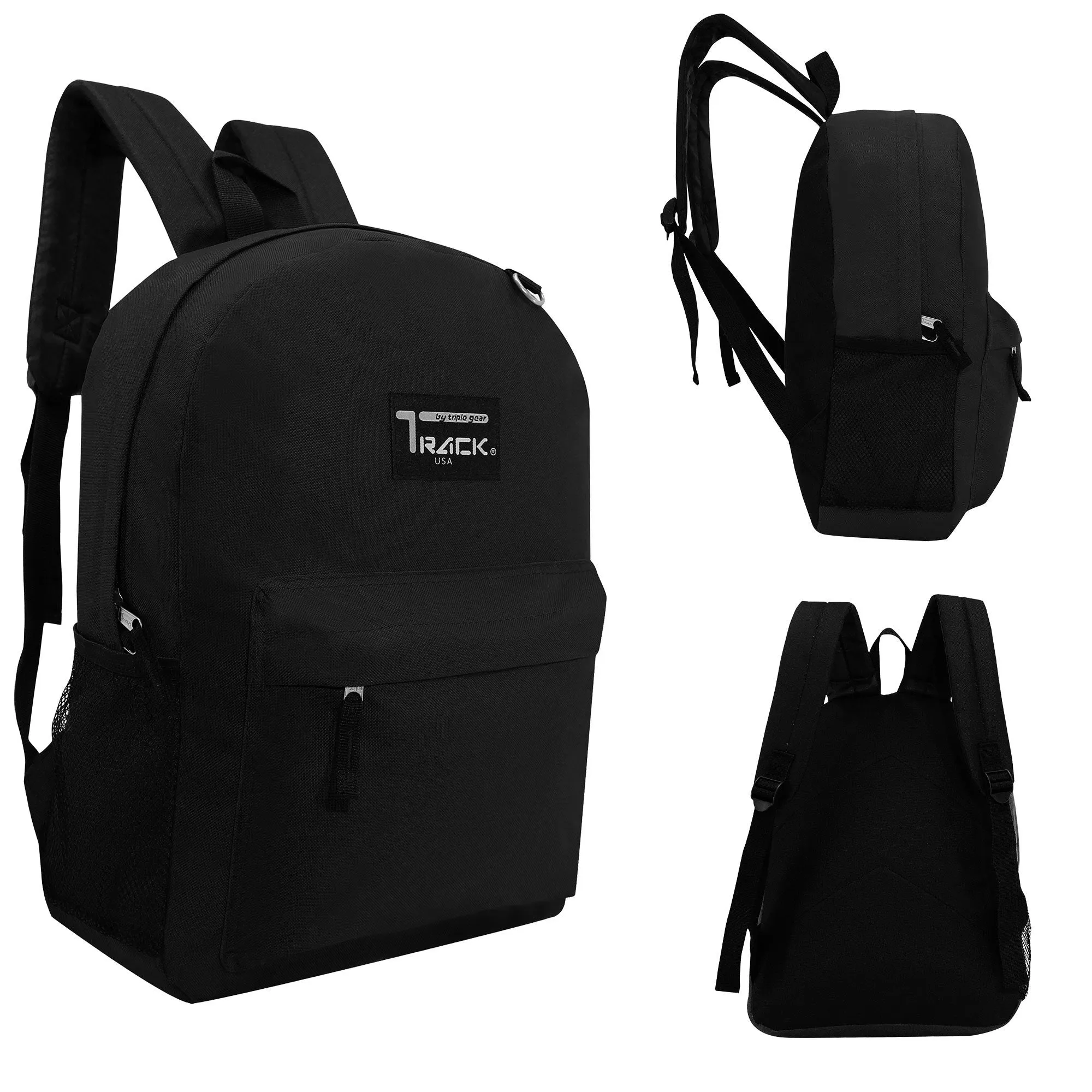 12 Black Wholesale 17 Backpacks Bundle with 12 Customizable School Supply Kits - Perfect for Students!