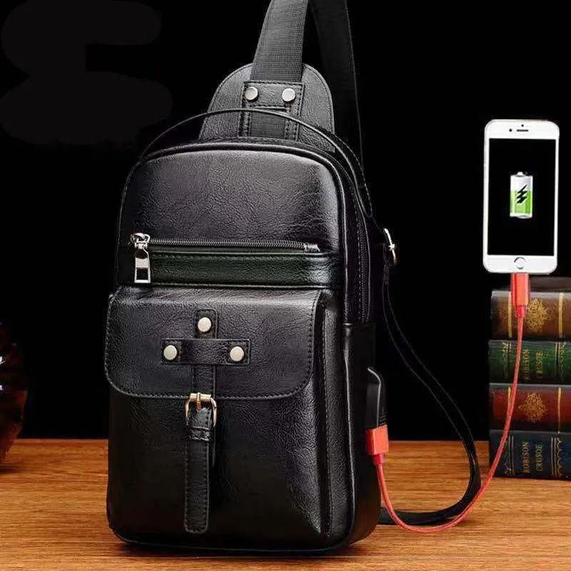 Backpack Waist Shoulder bag compatible with Ebook, Tablet and for E&L 6C (2019) - Black