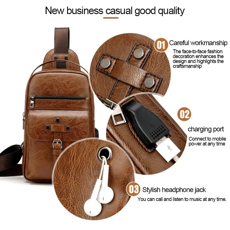 Backpack Waist Shoulder bag compatible with Ebook, Tablet and for E&L 6C (2019) - Black