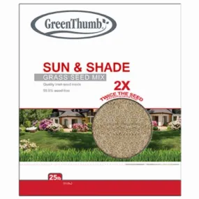 Barenbrug GTSS25 25 LB Bag of Sun & Shade Grass Seed Mix - Quantity of 2