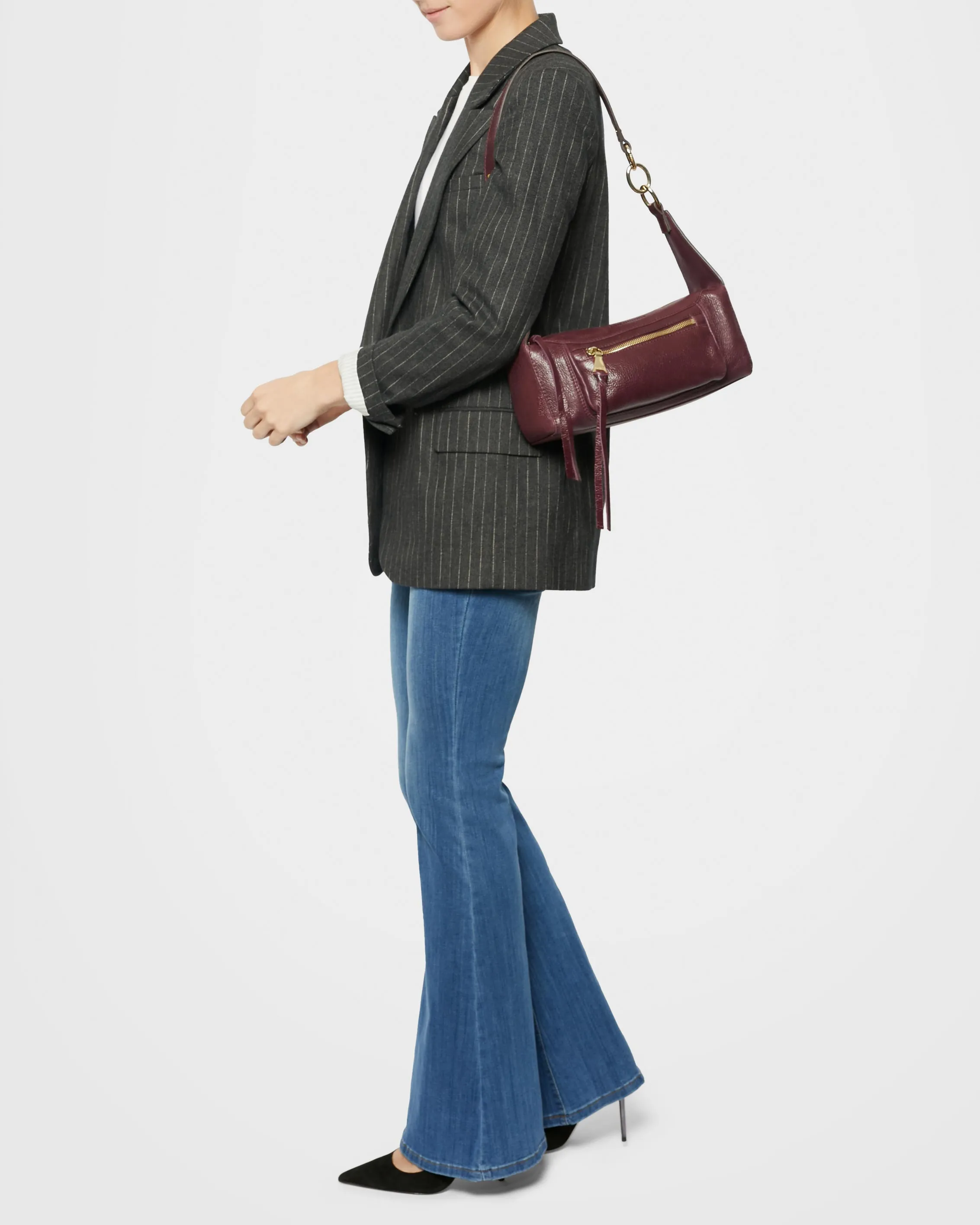 Bleecker Leather Shoulder Bag - Stylish and Versatile Handbag for Everyday Use