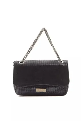 Blue Leather Crossbody Bag