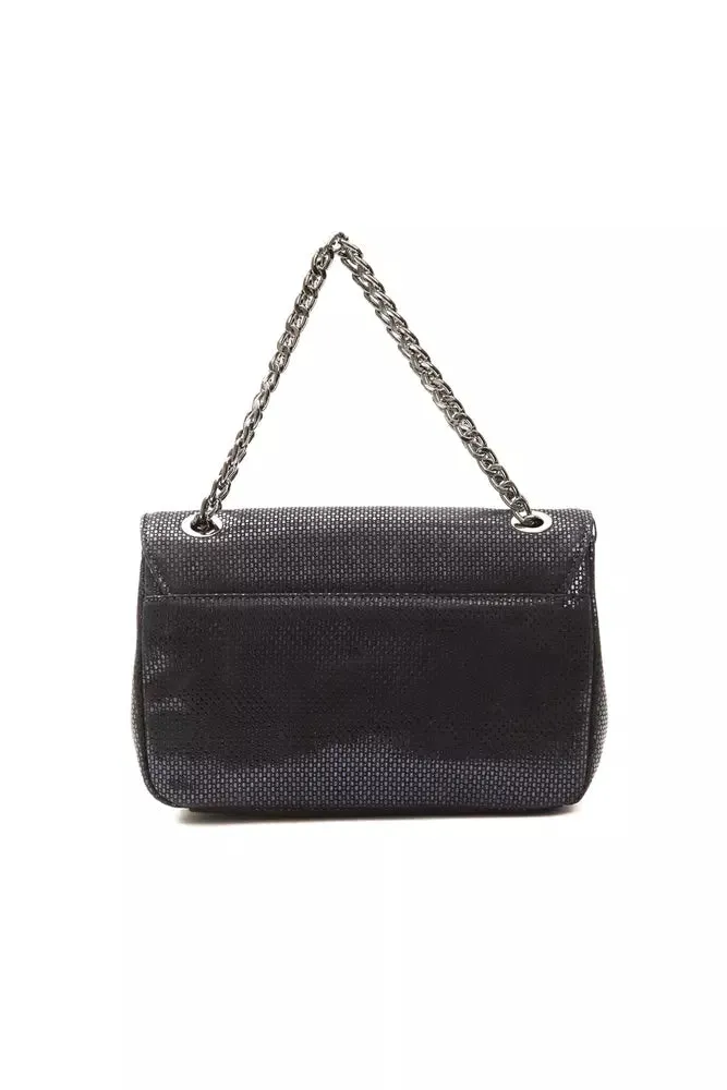 Blue Leather Crossbody Bag