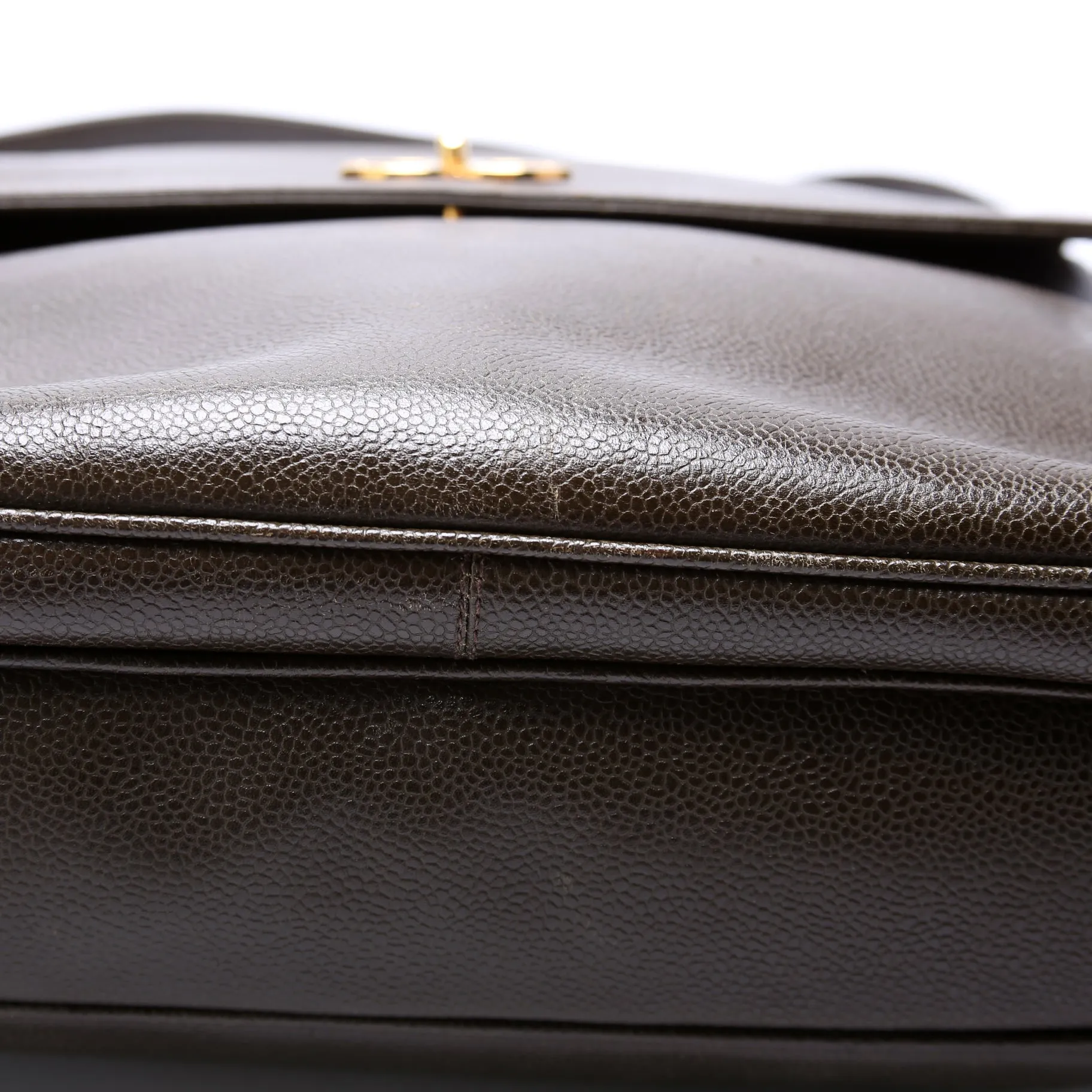 CC Double Pocket Shopping Tote Caviar Vintage