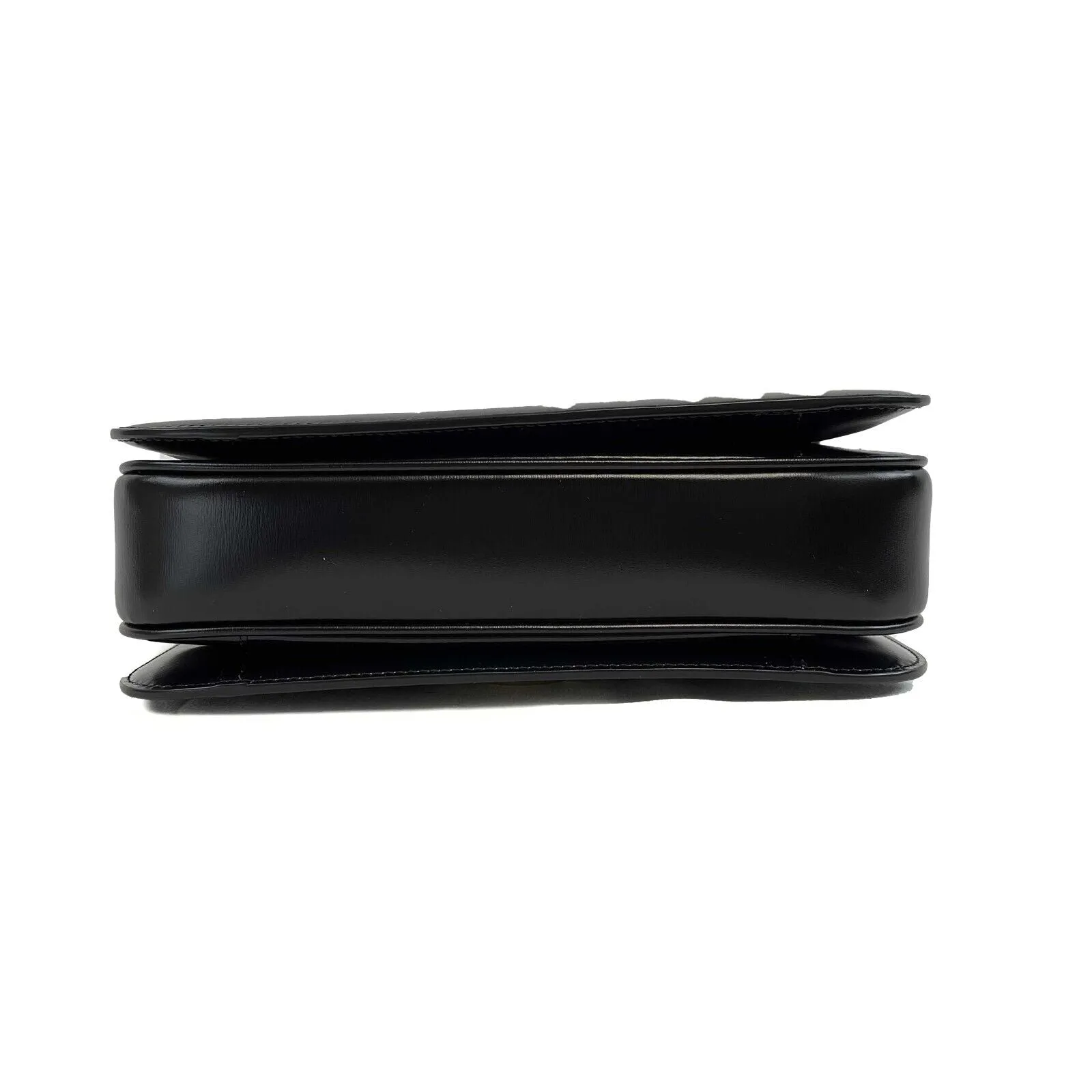 Celine Triomphe Medium Handbag - New Without Tags - Black Shiny Calfskin Leather