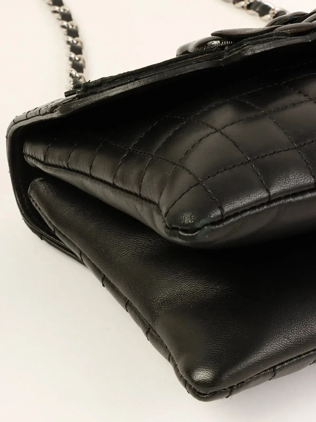 CHANEL 2005 Made Multi Motif Chocolate Bar Chain Bag Black