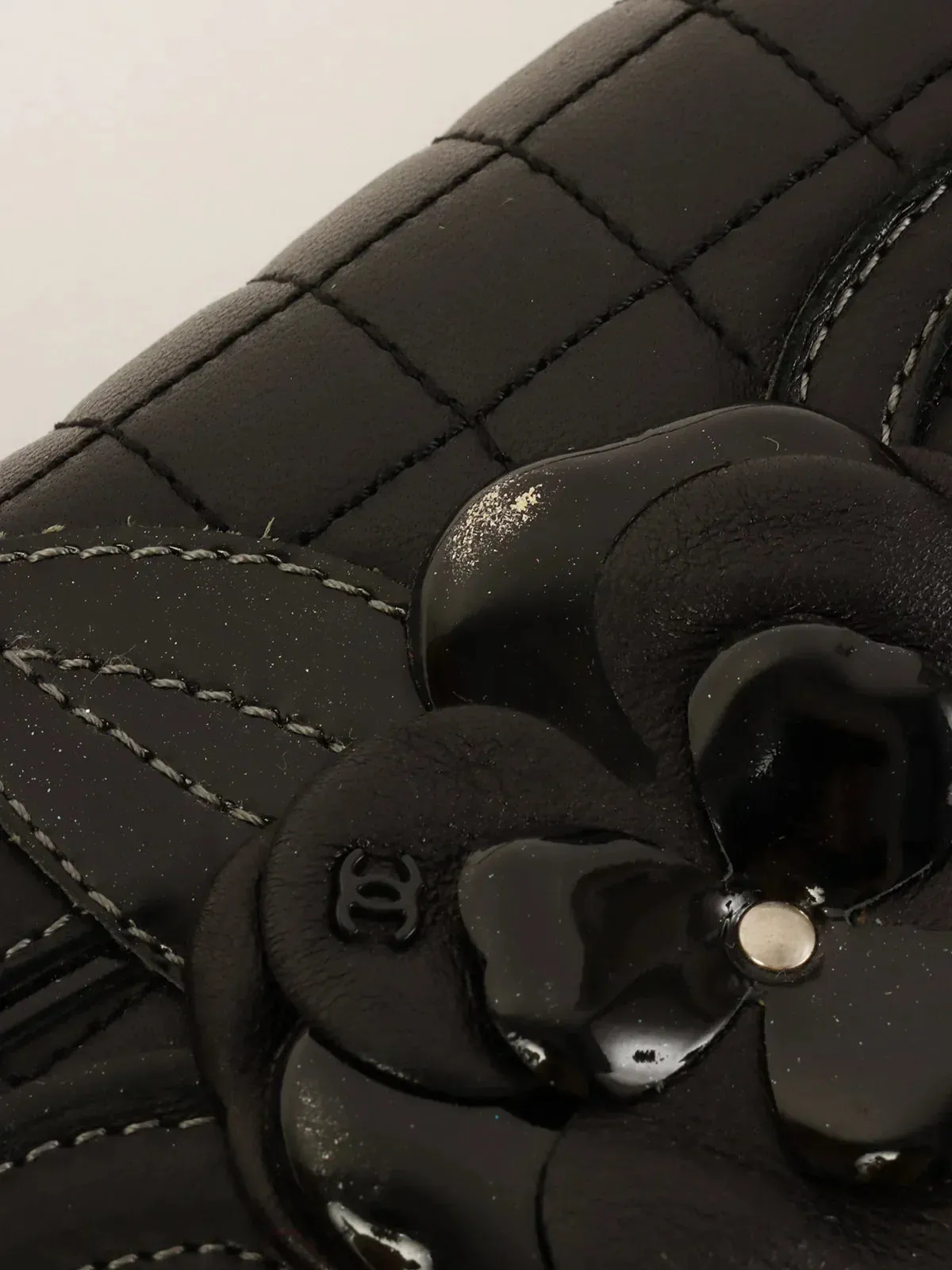 CHANEL 2005 Made Multi Motif Chocolate Bar Chain Bag Black
