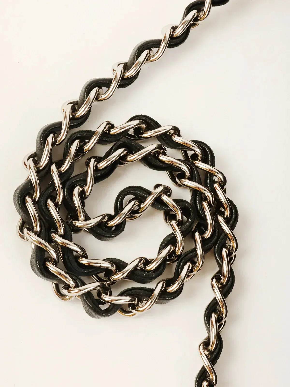 CHANEL 2005 Made Multi Motif Chocolate Bar Chain Bag Black