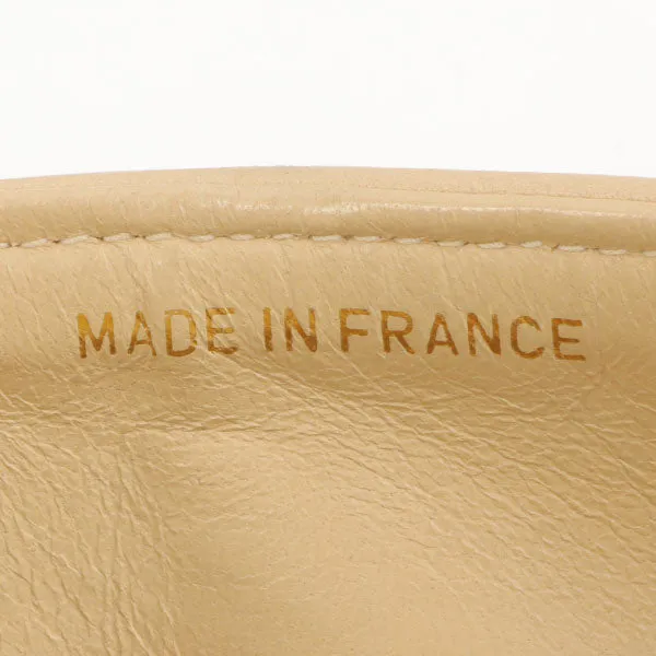 Chanel Around 1995 Made Classic Flap Chain Bag 25Cm Beige