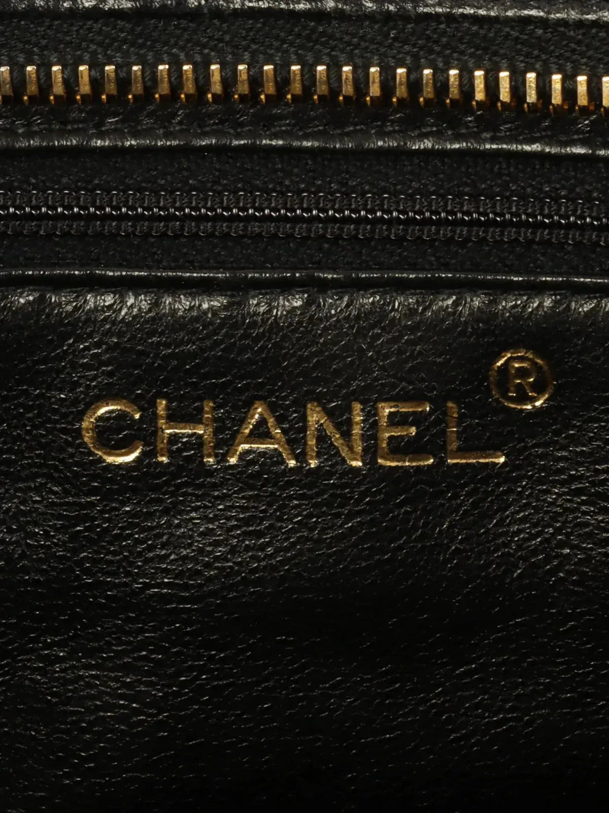CHANEL Around 1997 Made Turn-Lock Shoulder Bag Black