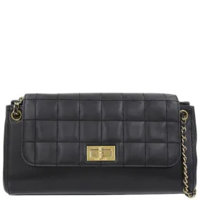CHANEL Around 2001 Made Chocolate Bar 2.55 Chain Bag Black