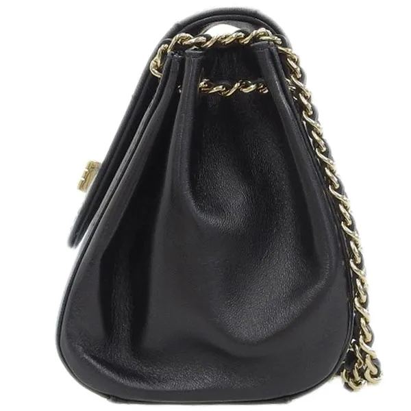 CHANEL Around 2001 Made Chocolate Bar 2.55 Chain Bag Black