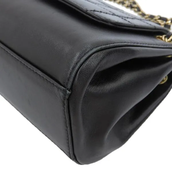 CHANEL Around 2001 Made Chocolate Bar 2.55 Chain Bag Black