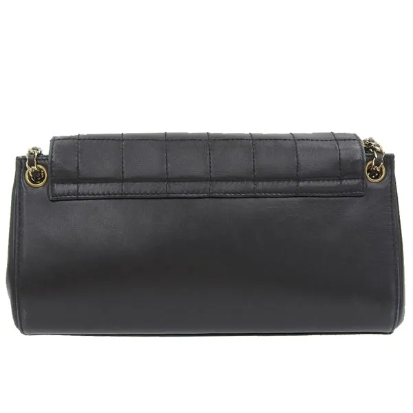 CHANEL Around 2001 Made Chocolate Bar 2.55 Chain Bag Black