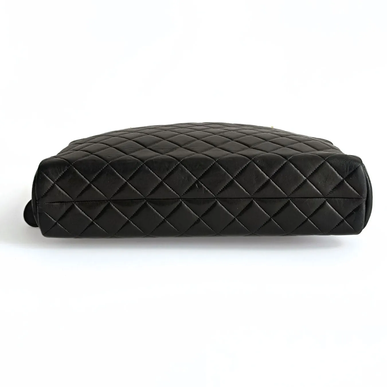 Chanel Chanel borsa a spalla Grand Shopping in pelle matelassè nera - '10s