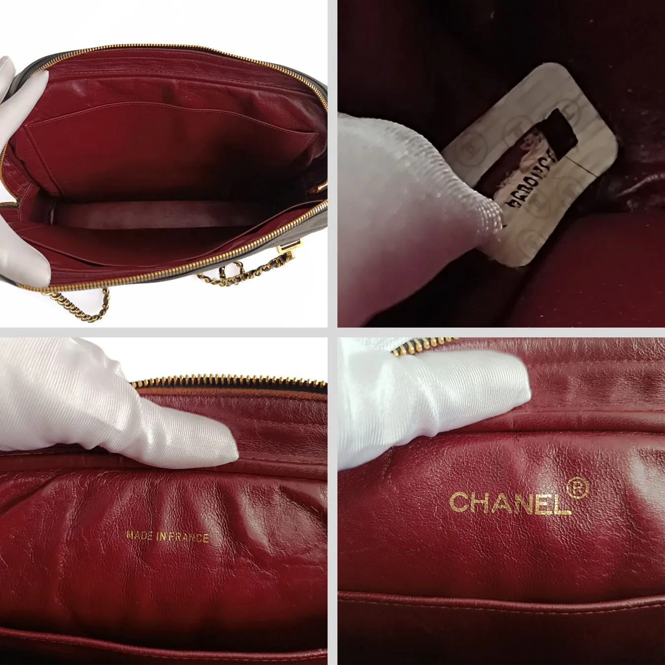 Chanel Chanel borsa a spalla Grand Shopping in pelle matelassè nera - '10s
