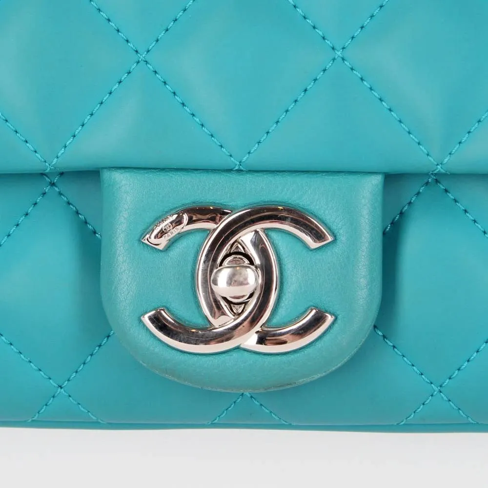 CHANEL Chanel Teal Color Shoulder Bag