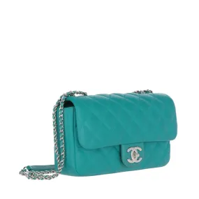 CHANEL Chanel Teal Color Shoulder Bag