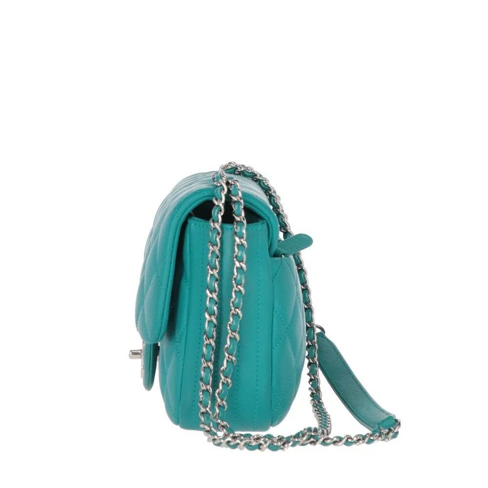 CHANEL Chanel Teal Color Shoulder Bag