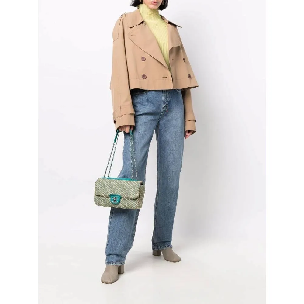 CHANEL Chanel Teal Color Shoulder Bag