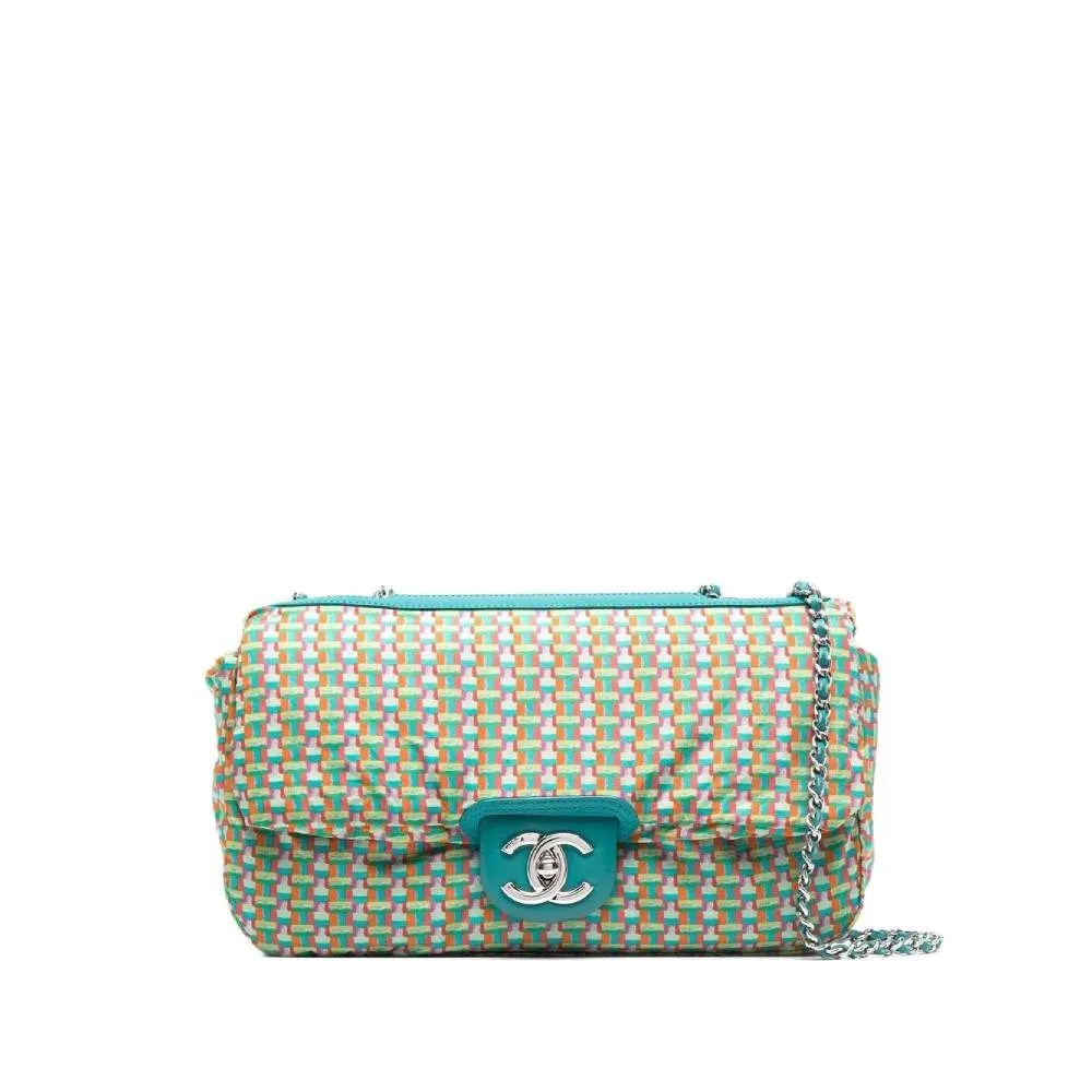CHANEL Chanel Teal Color Shoulder Bag
