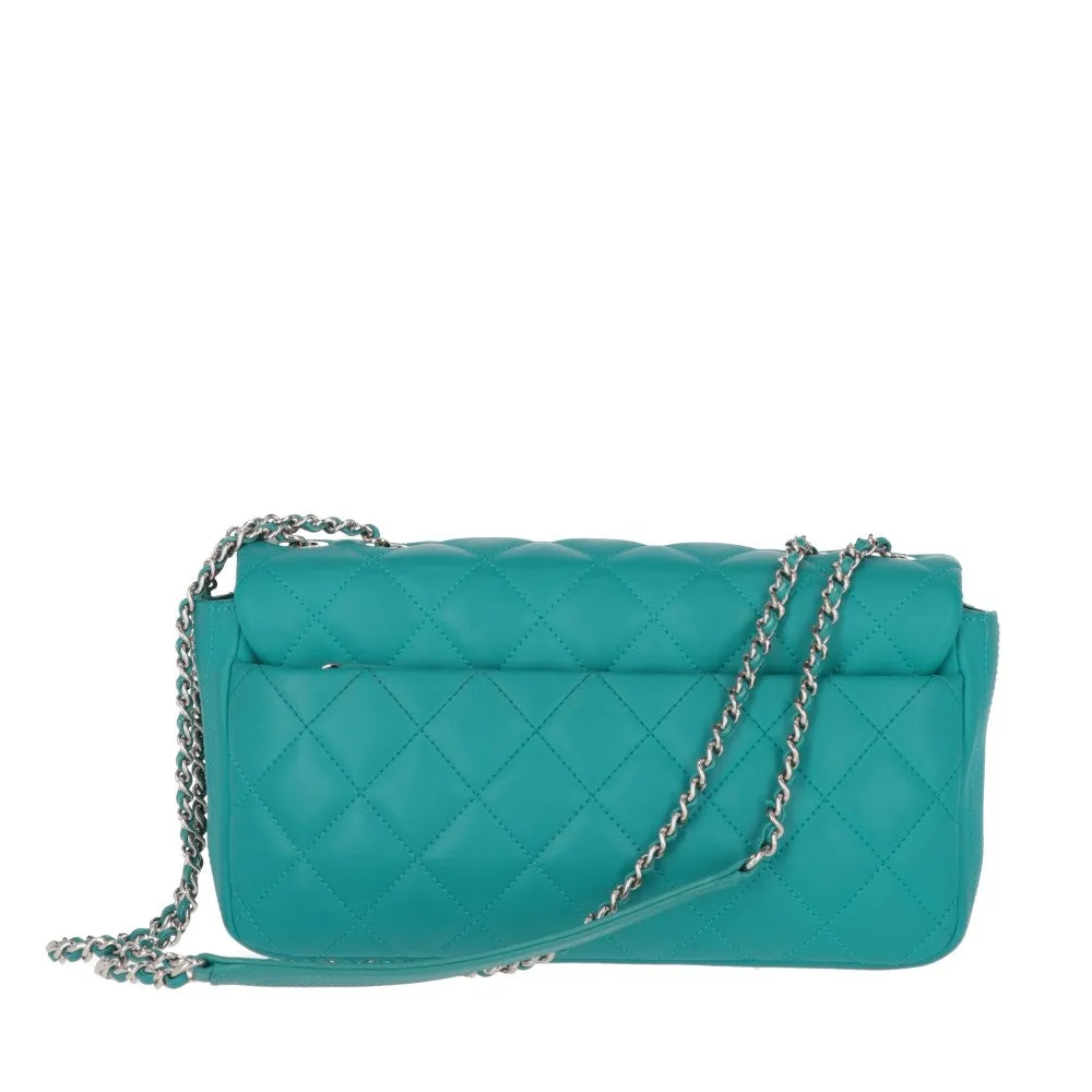 CHANEL Chanel Teal Color Shoulder Bag