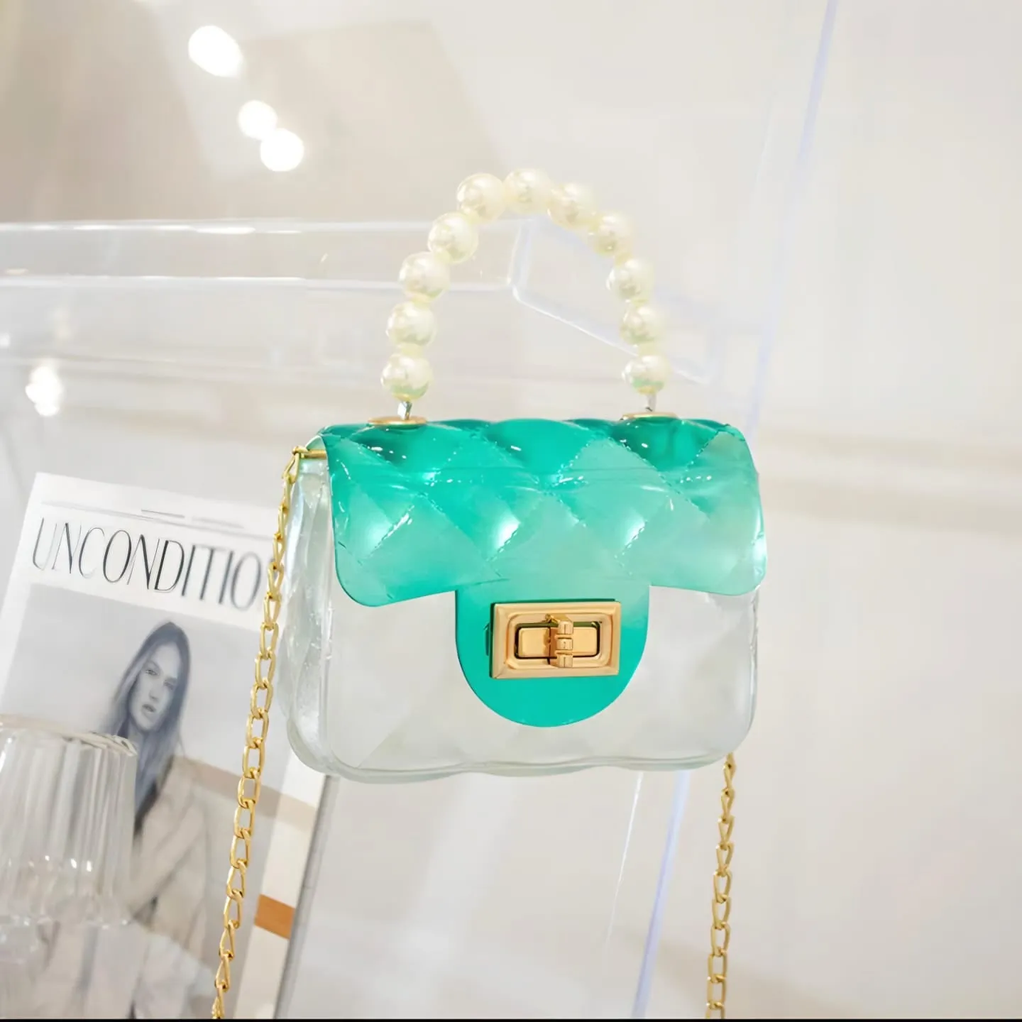 Crystal Acrylic Mini Size Sling Bag