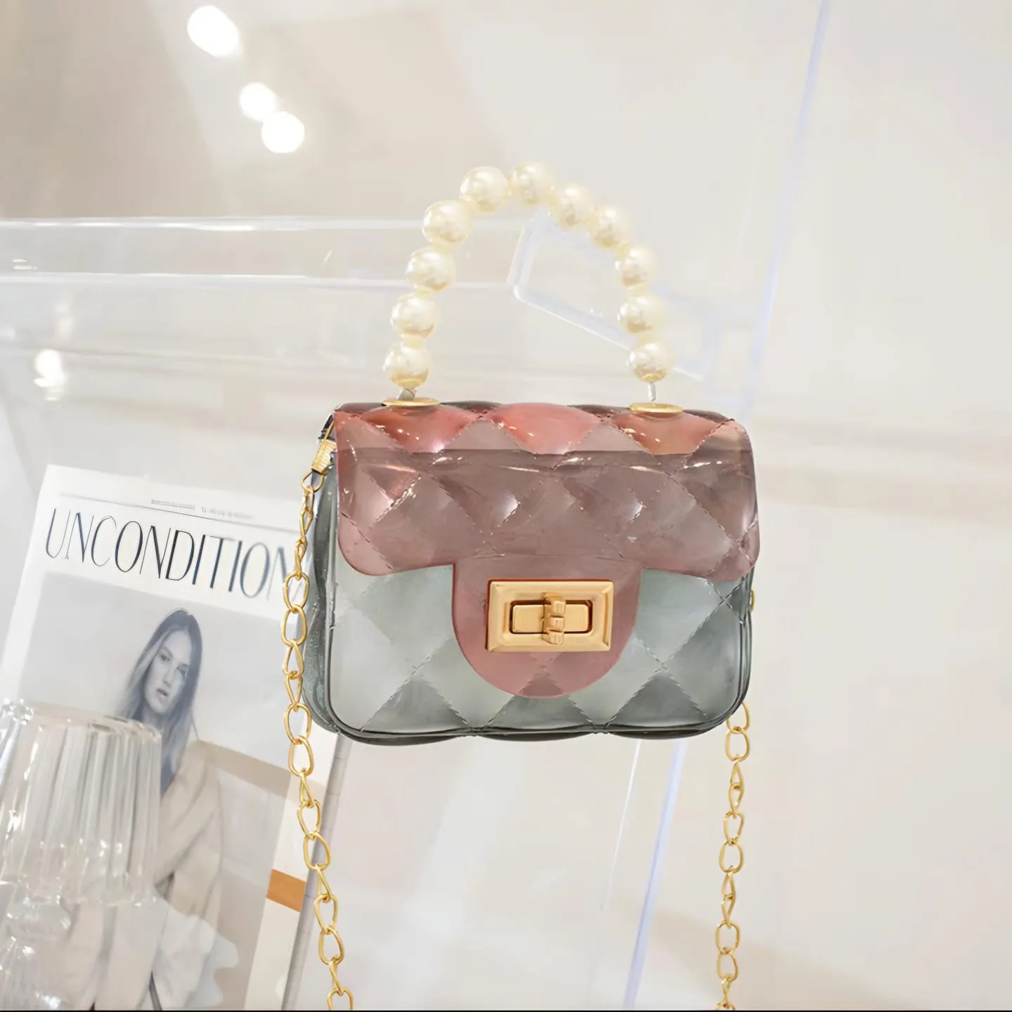 Crystal Acrylic Mini Size Sling Bag