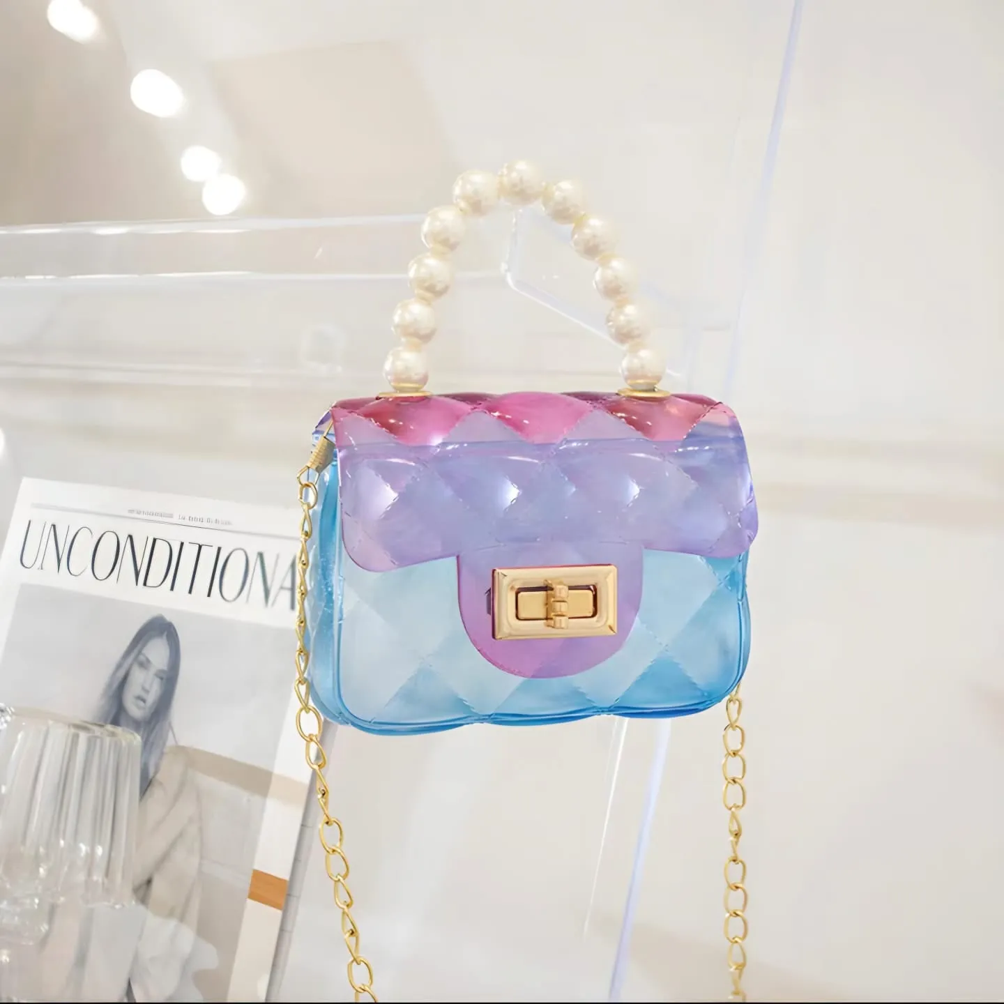 Crystal Acrylic Mini Size Sling Bag