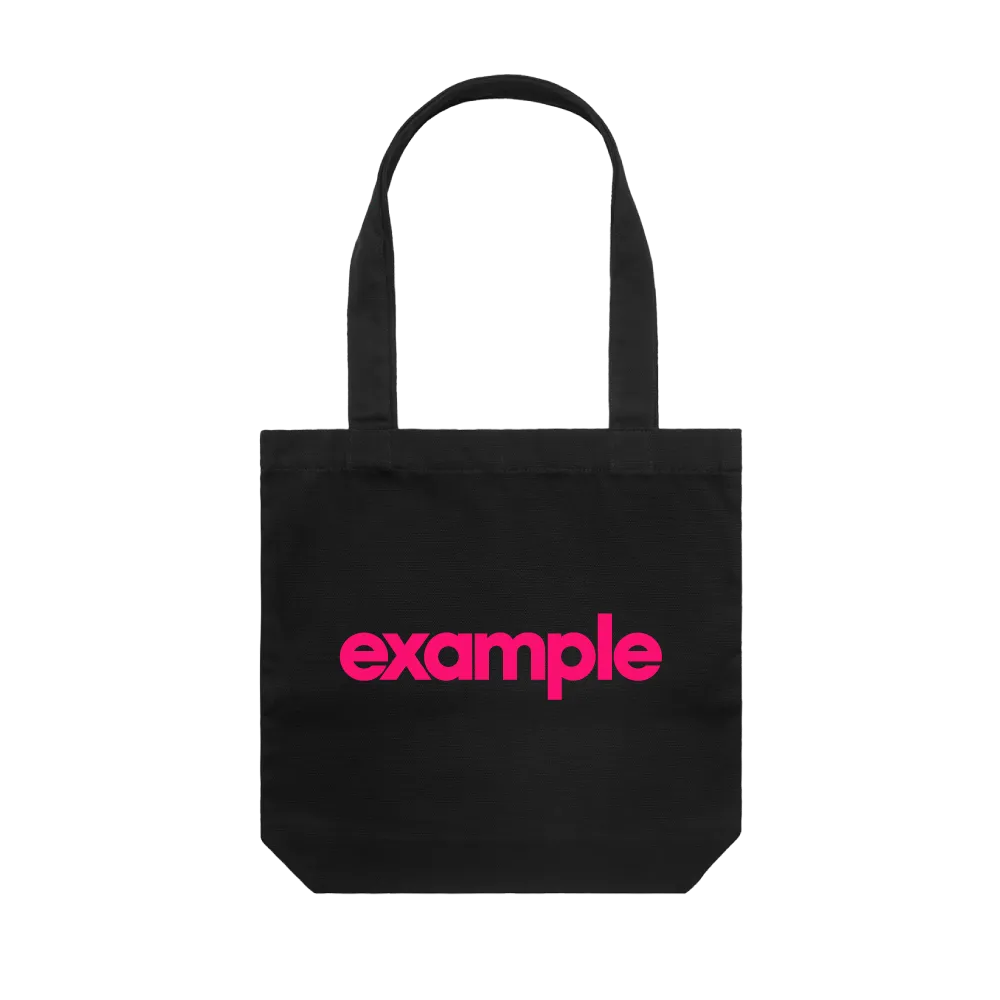 Example / Black Tote Bag