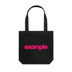 Example / Black Tote Bag