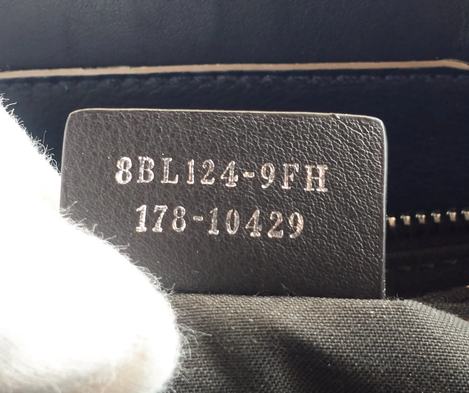 Fendi Black Leather Small Pearl Embellished By The Way Satchel