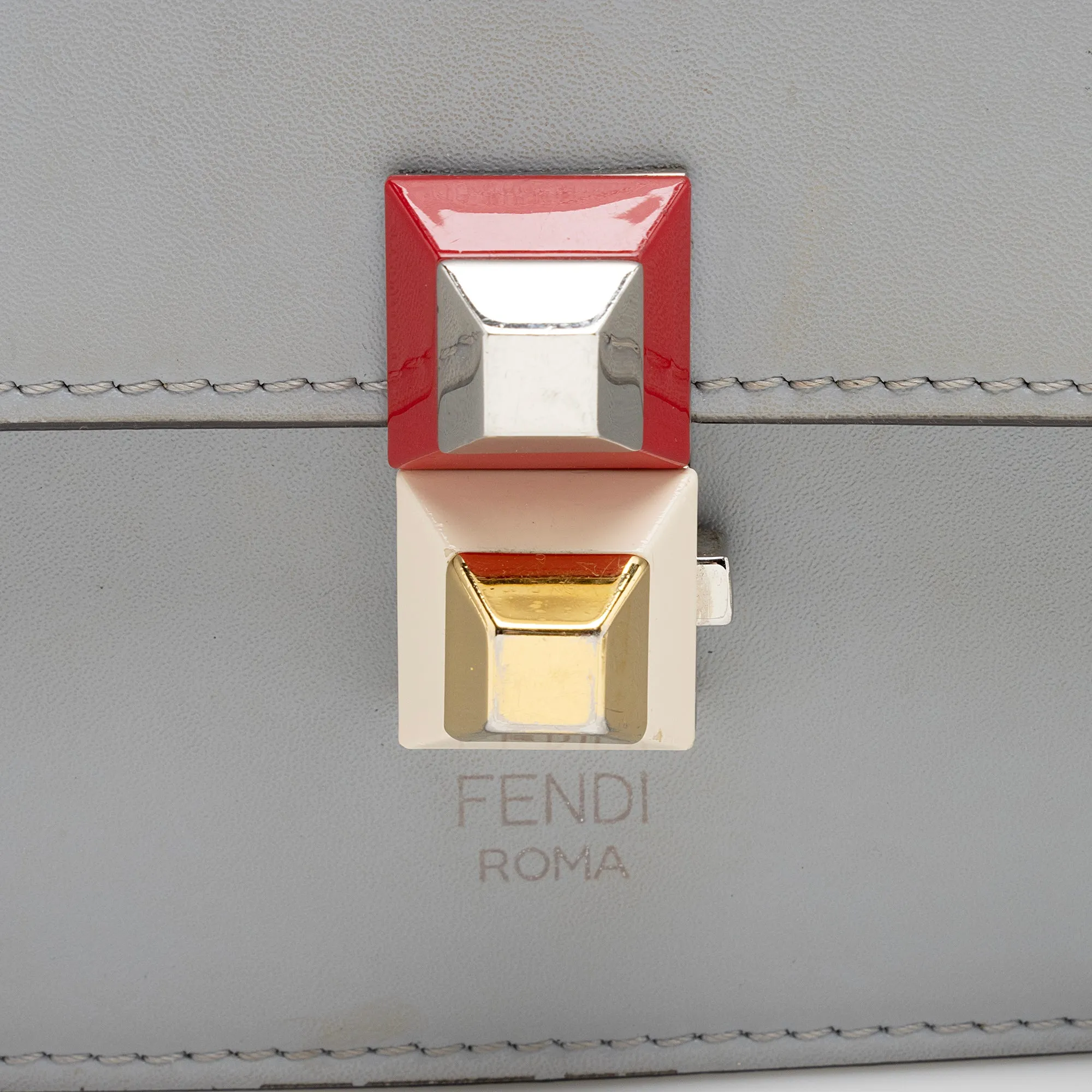 Fendi Calfskin Kan I Small Shoulder Bag (SHF-22970)
