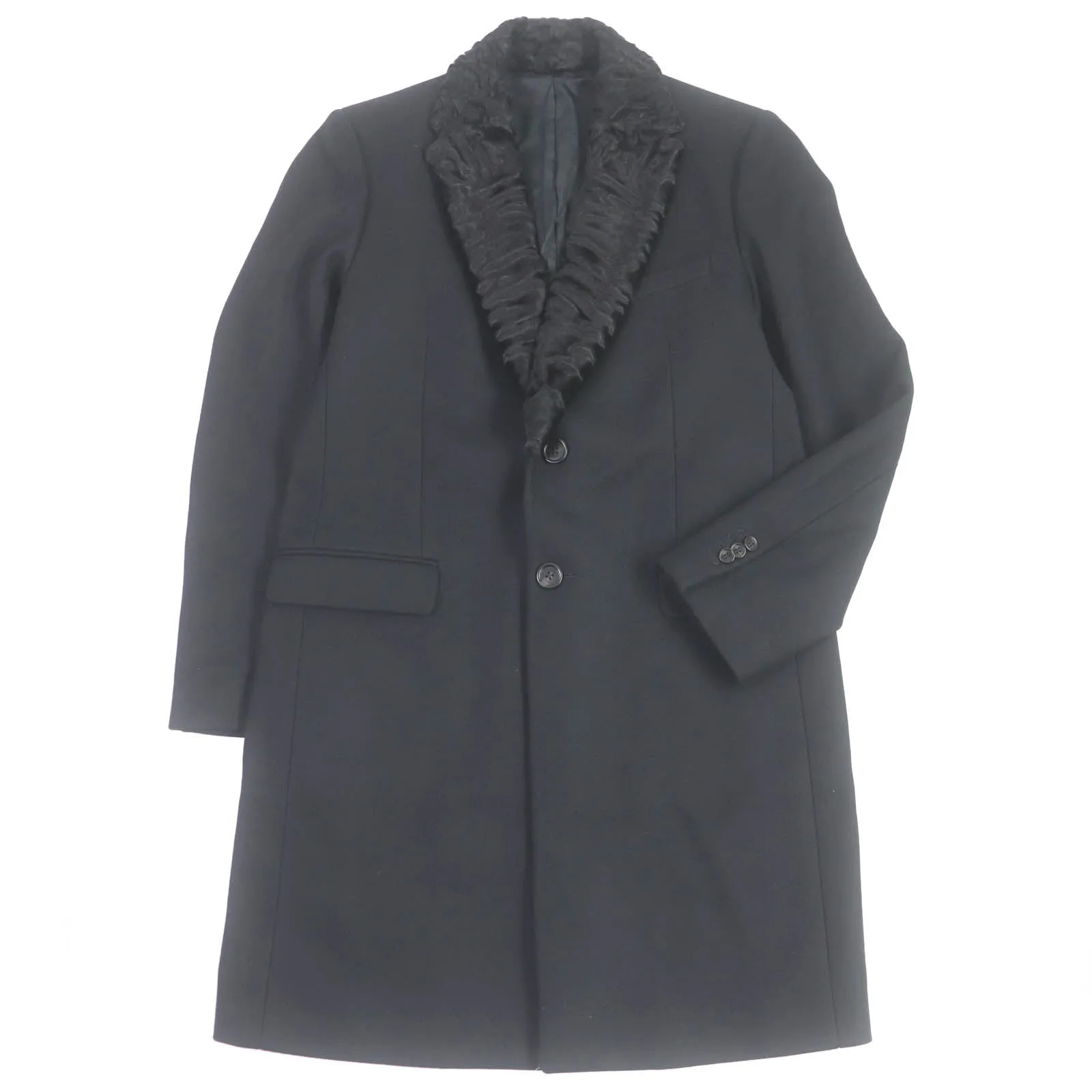 FENDI Chester coat FF01073YN wool black 52