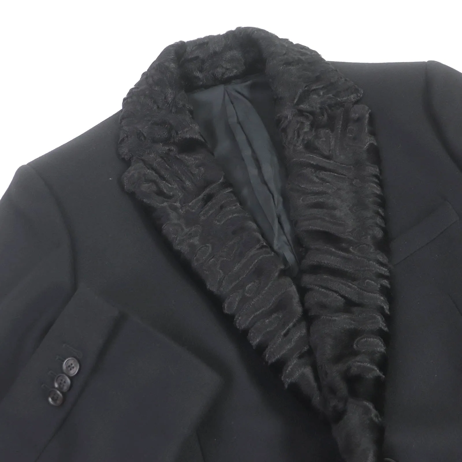FENDI Chester coat FF01073YN wool black 52