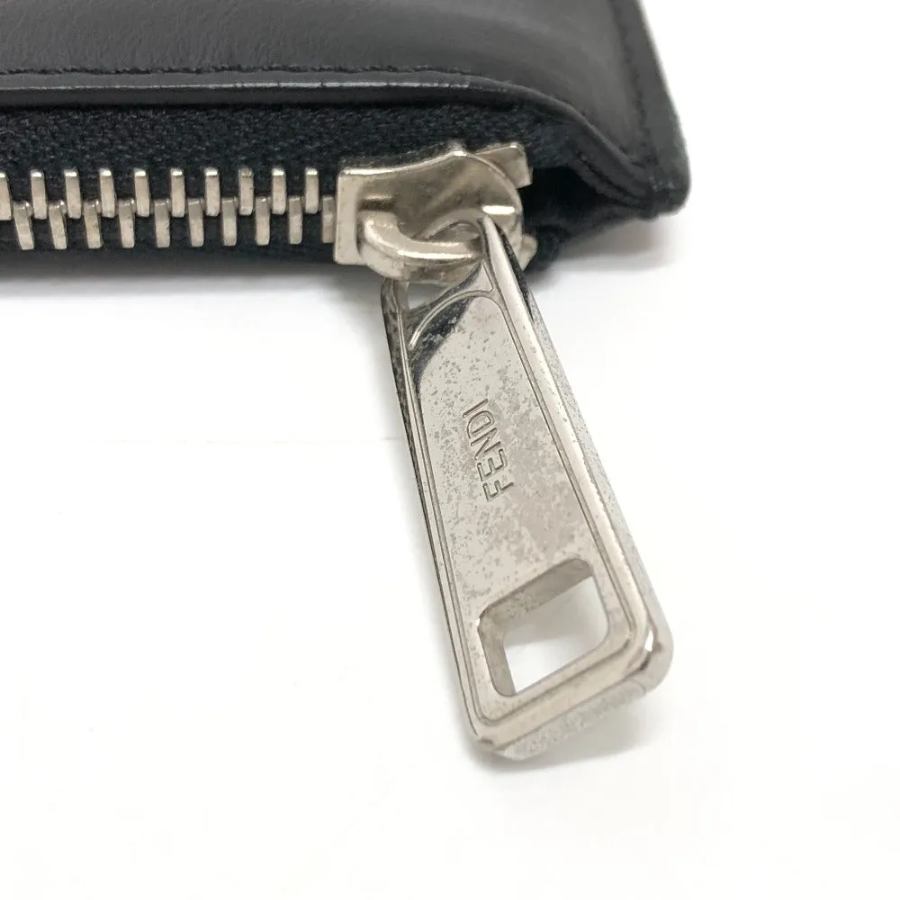 FENDI Clutch bag 7N0078  leather black LOVE mens Used