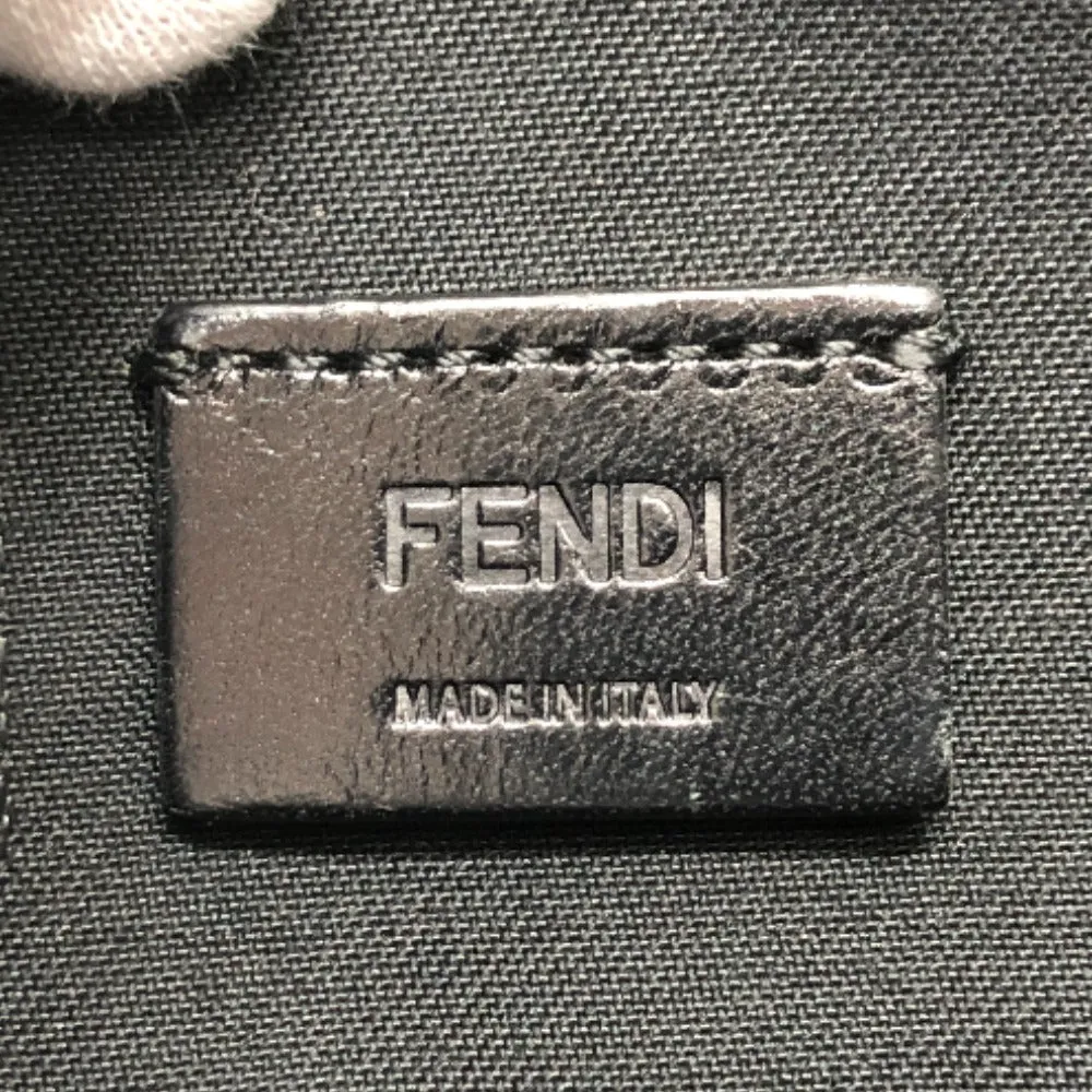 FENDI Clutch bag 7N0078  leather black LOVE mens Used