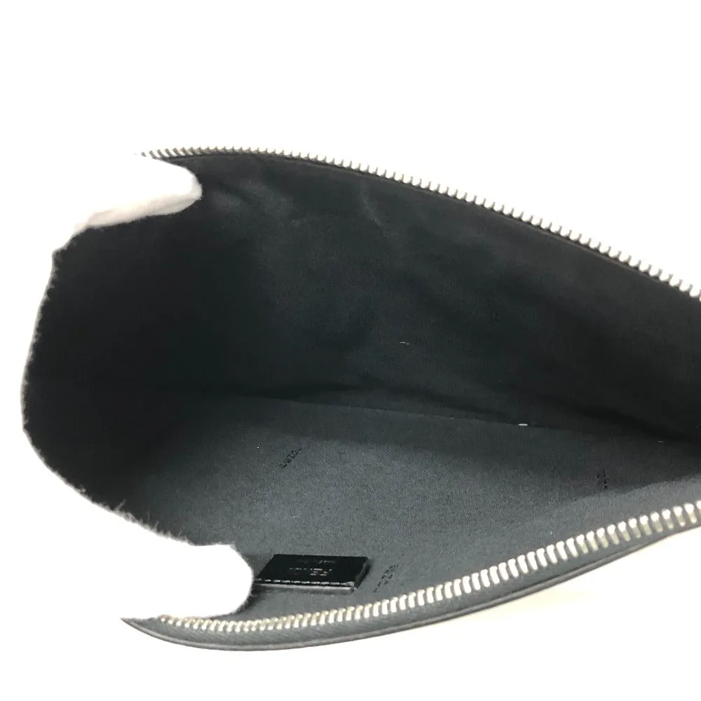 FENDI Clutch bag 7N0078  leather black LOVE mens Used