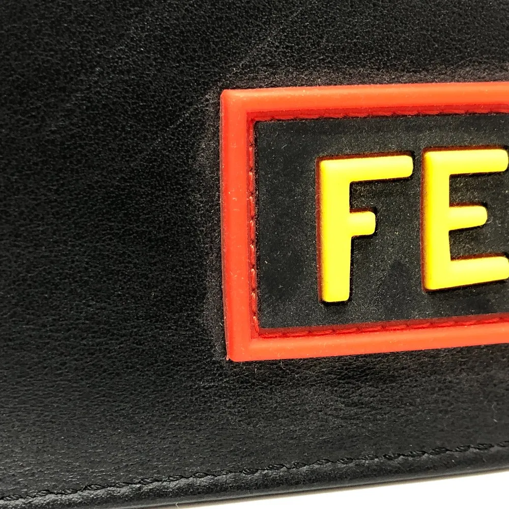 FENDI Clutch bag 7N0078  leather black LOVE mens Used