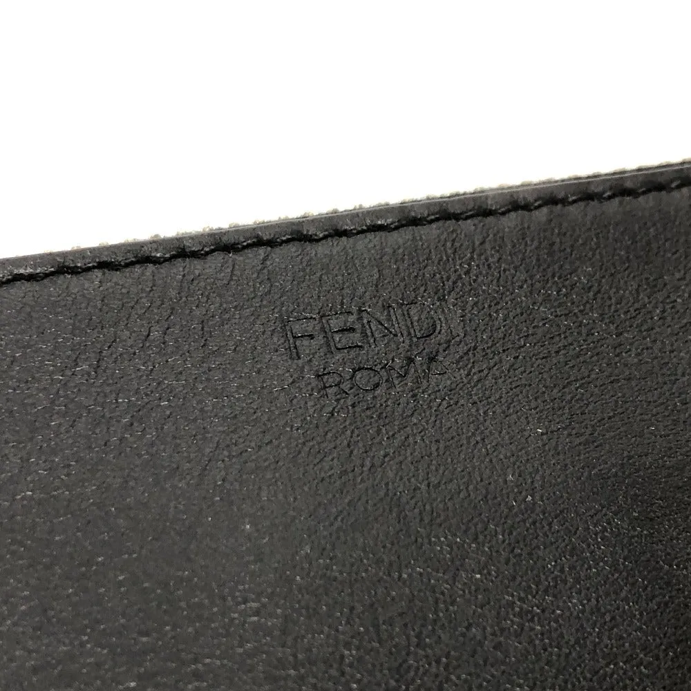 FENDI Clutch bag 7N0078  leather black LOVE mens Used