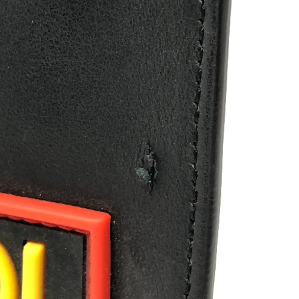 FENDI Clutch bag 7N0078  leather black LOVE mens Used