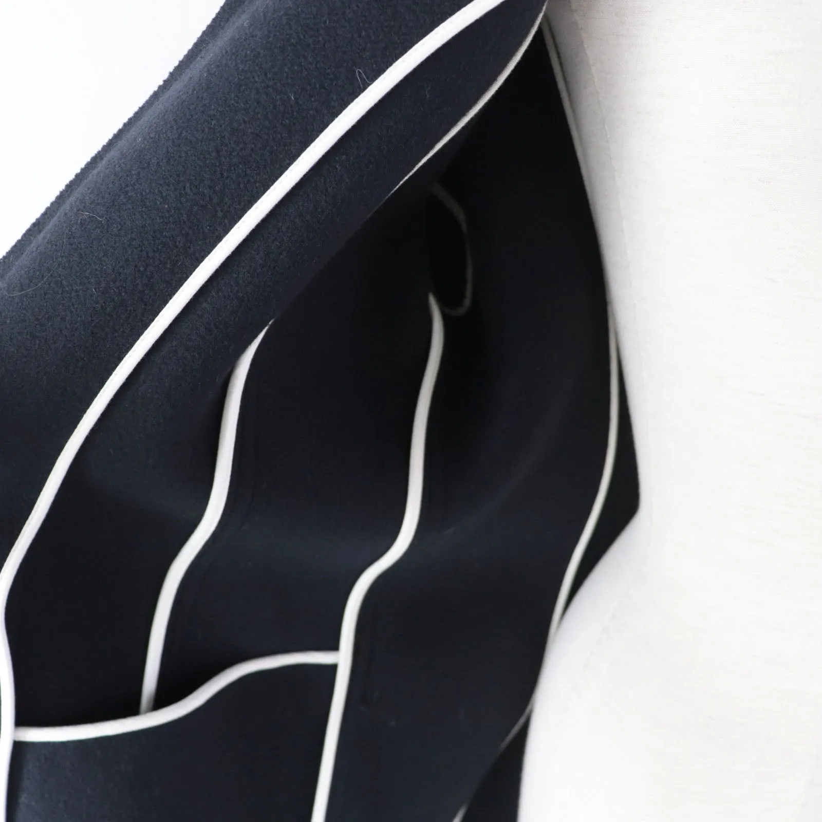 FENDI coat wool Dark navy 40