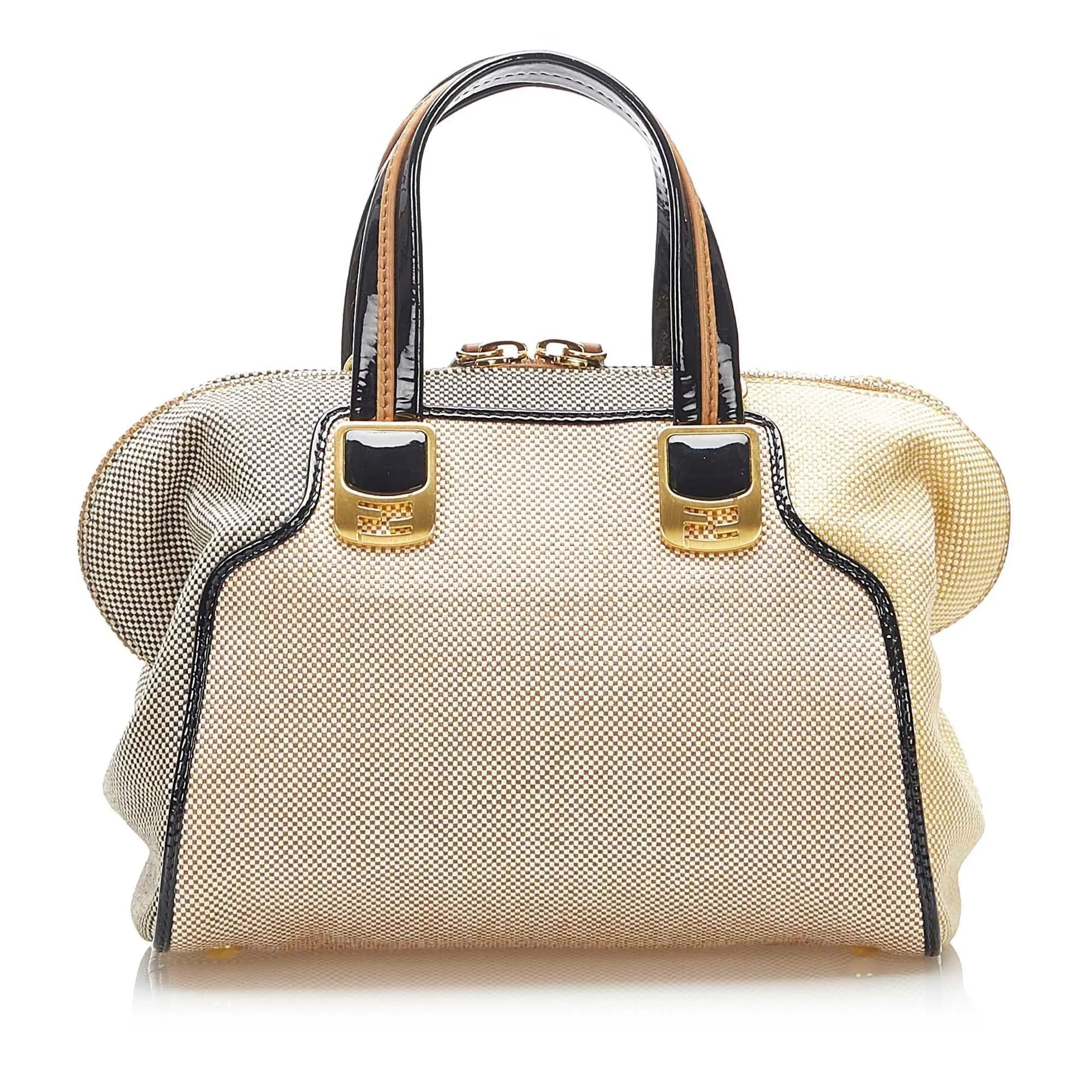 Fendi Colorblock Canvas Chameleon (SHG-22352)