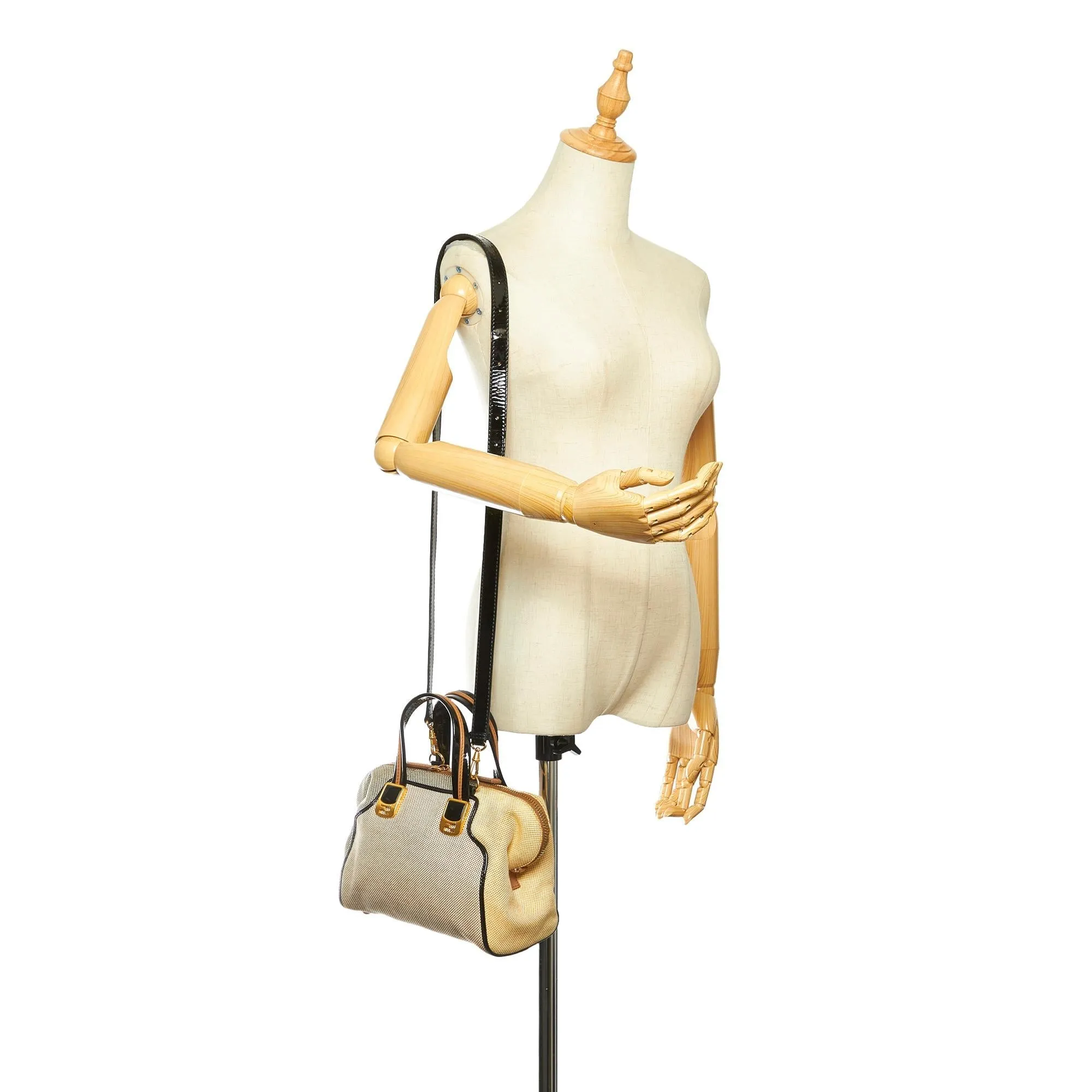 Fendi Colorblock Canvas Chameleon (SHG-22352)