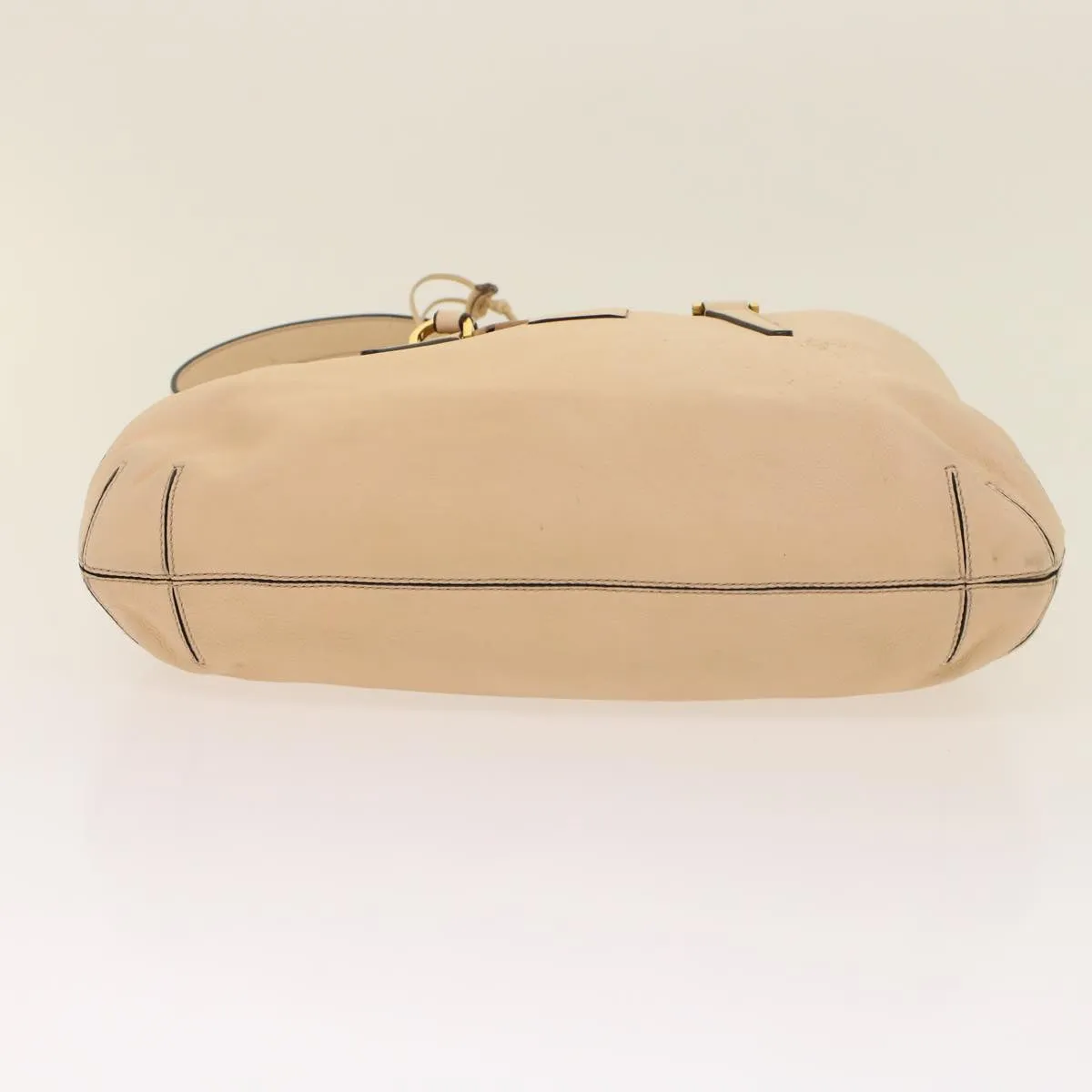 FENDI Hand Bag Suede Leather 2way Beige  48745