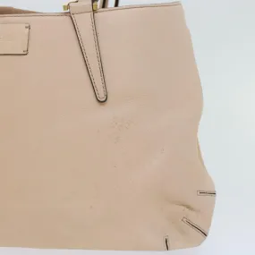 FENDI Hand Bag Suede Leather 2way Beige  48745