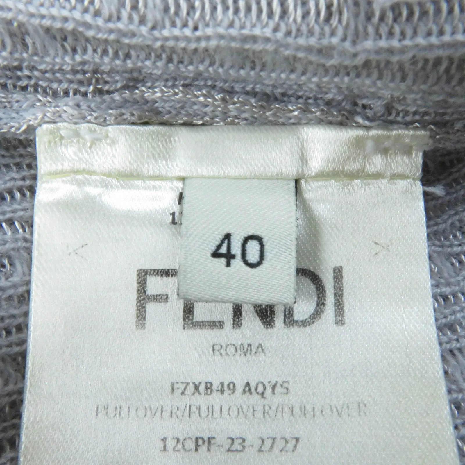FENDI knit FZX849 wool gray 40