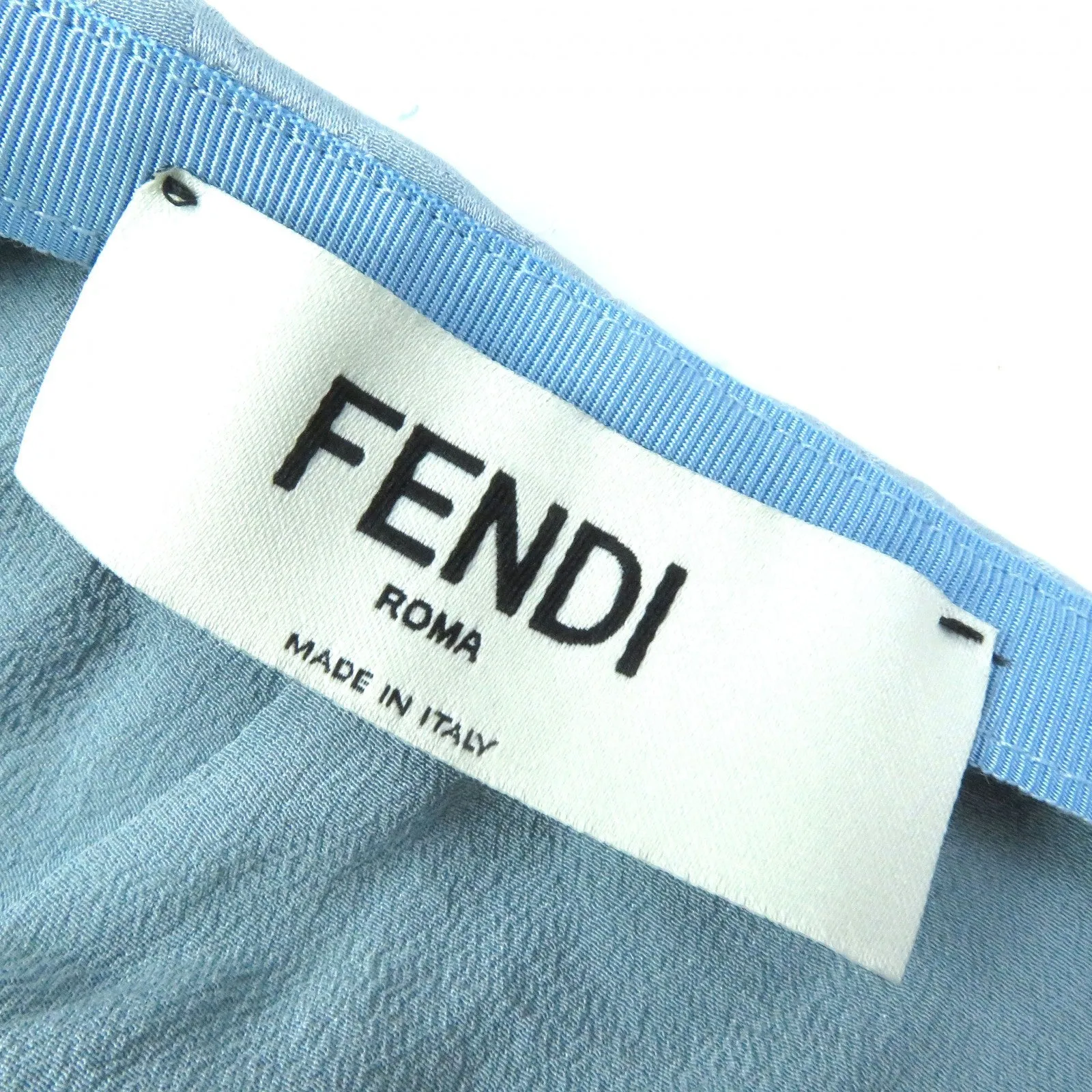 FENDI Long skirt FQ7226 silk Light blue 36