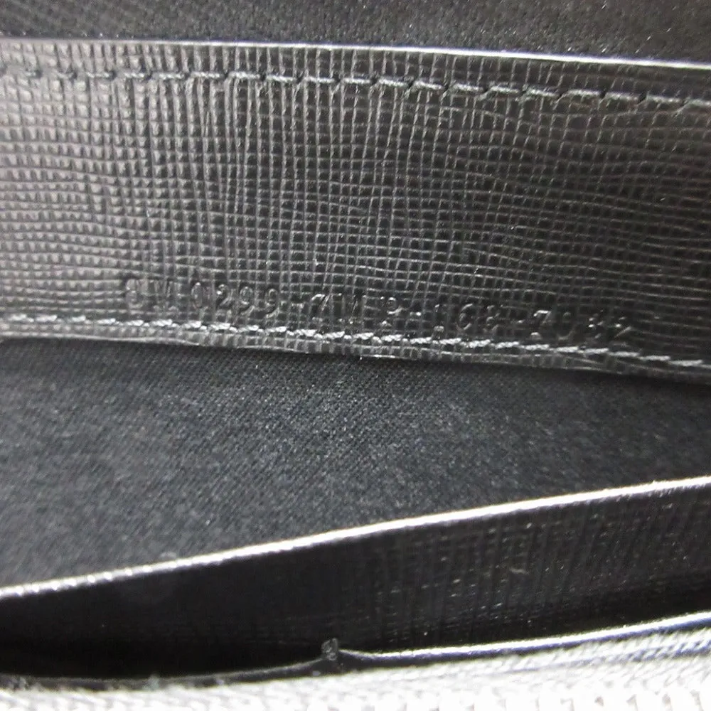 FENDI Long Wallet Purse 8M0299 leather black Karito